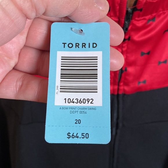 NEW torrid size 20 bow print swing dress - Picture 7 of 9